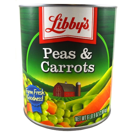 Libbys Vegetable Libby Peas Carrot 105 oz., PK6 F003710096228